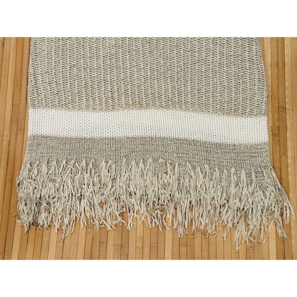 Lane Bryant Fringe Knit Tank Top Sleeveless Stretch Beige Sweater Women’s 18/20 - Picture 5 of 6